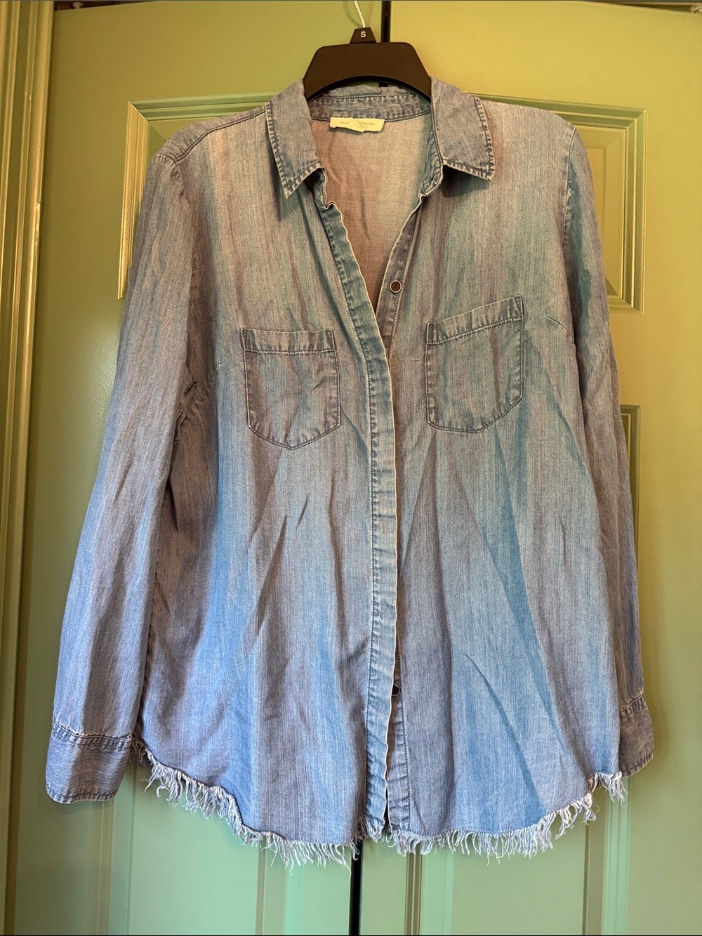 beachlunchlounge Light Denim Button-Down Shirt